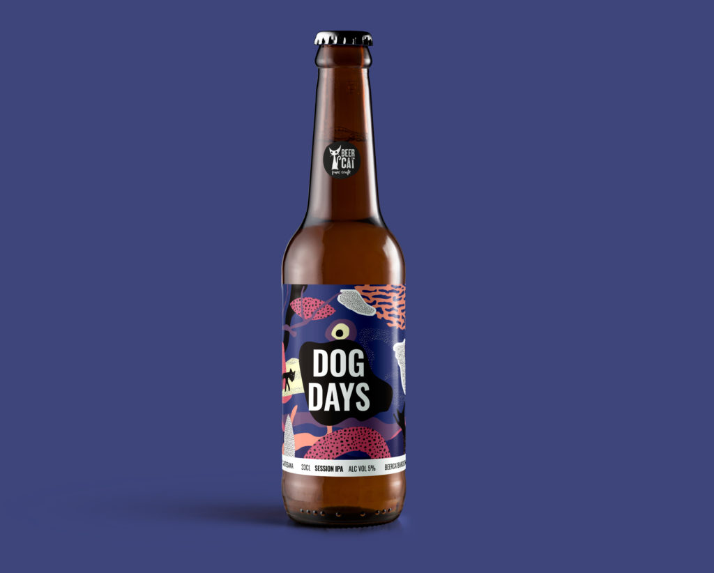 dog days beer beercat disculpi studio disseny grafic vilafranca penedes craftbeer 1024x822 - BEERCAT. Disseny d'etiquetes de cervesa des de Vilafranca del Penedès.