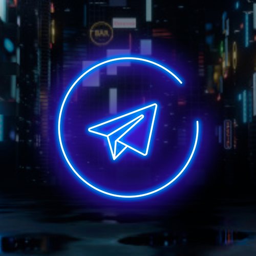 thali telegram logo neon design disculpi - THALI. Branding & Motion Graphics. Barcelona, Spain.